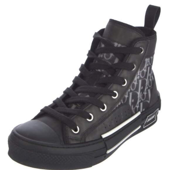 Christian Dior - High Top  Black & White Sneakers main image 4